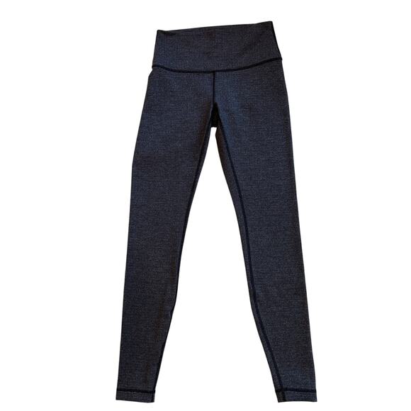 Lululemon Wunder Under Leggings 28" Womens Size 6 Gray High-Rise Stretch Yoga - Picture 1 of 8
